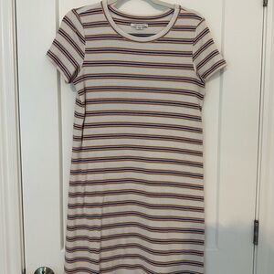 Striped Short Sleeve Dress
